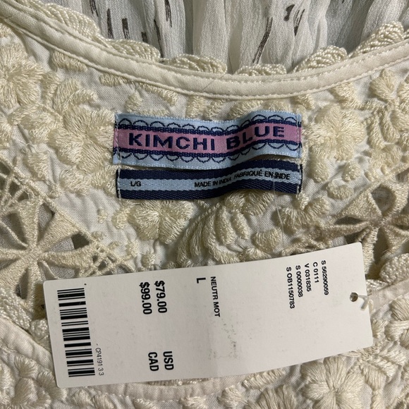 Kimchi Blue Cream Lace Blouse Urban outfitters - Picture 3 of 4